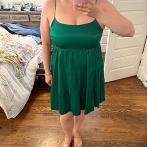 Alice + Olivia Green Collen Mini Dress